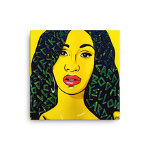 Load image into Gallery viewer, "Trapselena" (Cardi B) Canvas Print