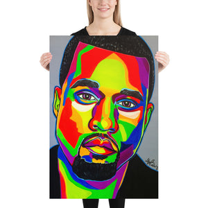 "Kanye - Colorblock" Poster Print