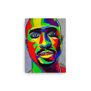 "Tupac - Colorblock" Canvas Print