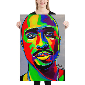"Tupac - Coloblock" Poster Print